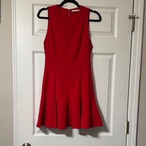 Alice + Olivia Red Sleeveless Mini Dress